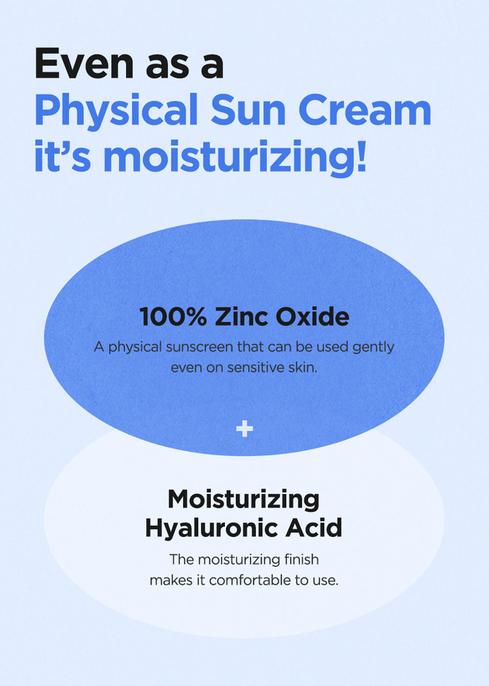 [ ISNTREE ] Hyaluronic Acid Natural Sun Cream Moisturizing Sunscreen, SPF 50+ PA++++ 50ml