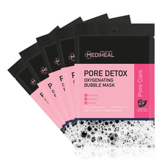 [ MEDIHEAL ] Pore Detox Oxygenating Bubble Mask 5-PACK