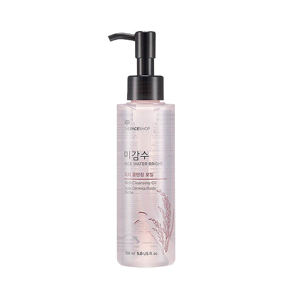 [ The Face Shop ] Rice Water Bright Cleansing Oil 150ml (Light/Rich) - KosBeauty
